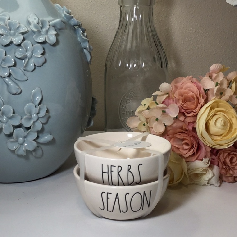 Rae Dunn HERBS & SEASON Seasoning Bowls